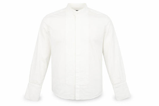 Dobell Men's White Extra-Slim Dress Shirt 17.5