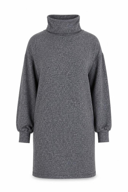 ASOS DESIGN Women’s Grey High Neck Jumper Dress, Size 10
