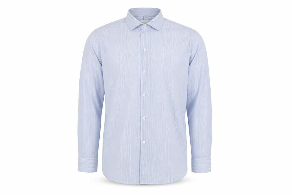 Next Men's Blue Slim Fit Button-Up Shirt 17