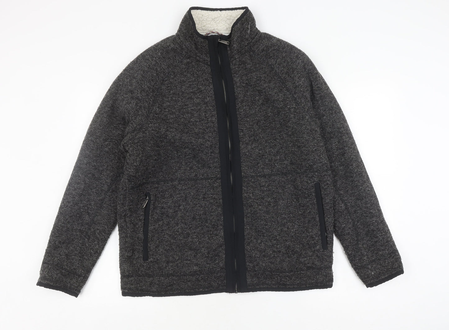 Mantaray Men's Grey Medium Basic Jacket with Zipped Pockets