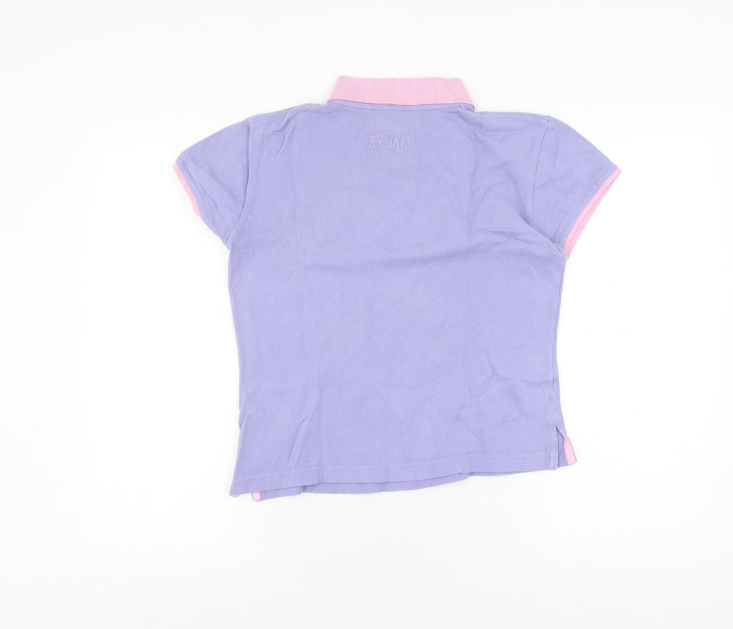 Rydale Women's Polo Shirt, Purple, S, Cotton, Casual