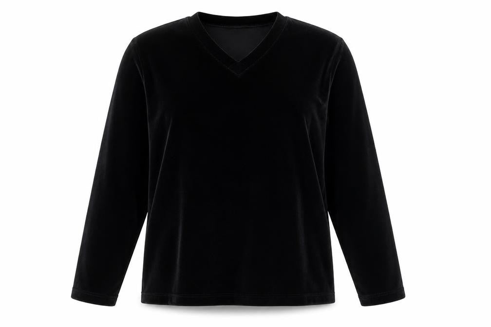 Choise by Danwear Women's Black Velvet Pullover XL