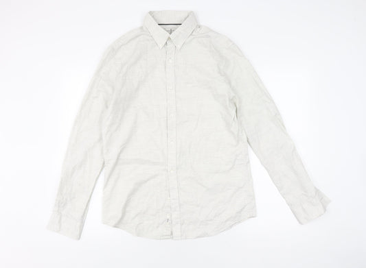Jasper Conran Men's White Long Sleeve Shirt, M