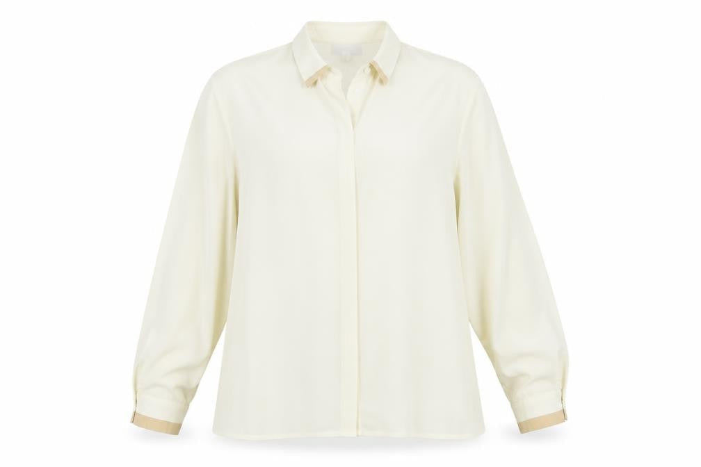 Cappuccini Women's Ivory Button-Up Shirt Size 16