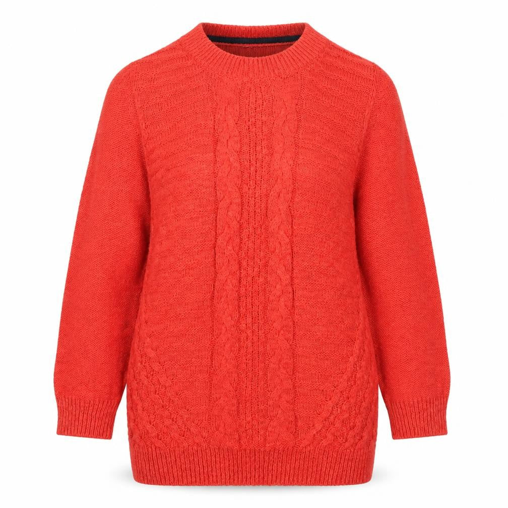 Per Una Women's Red Crew Neck Pullover Jumper