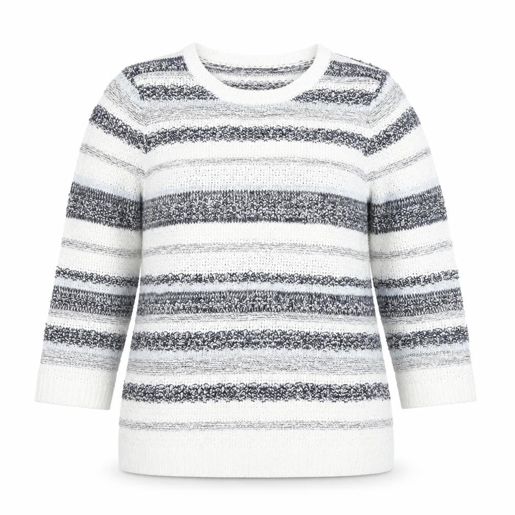 M&Co Women's Multicoloured Striped Pullover Jumper