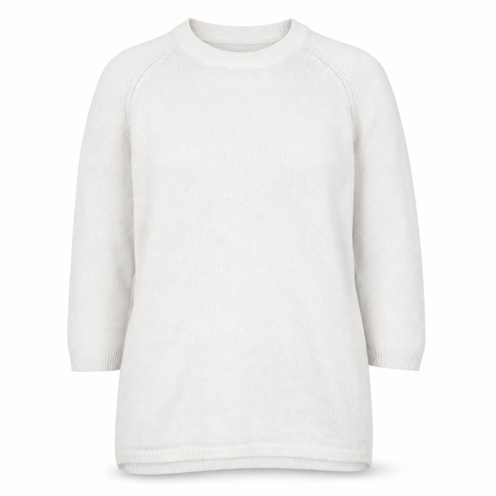 BASE CASUALS Women's White Pullover Jumper Size 8