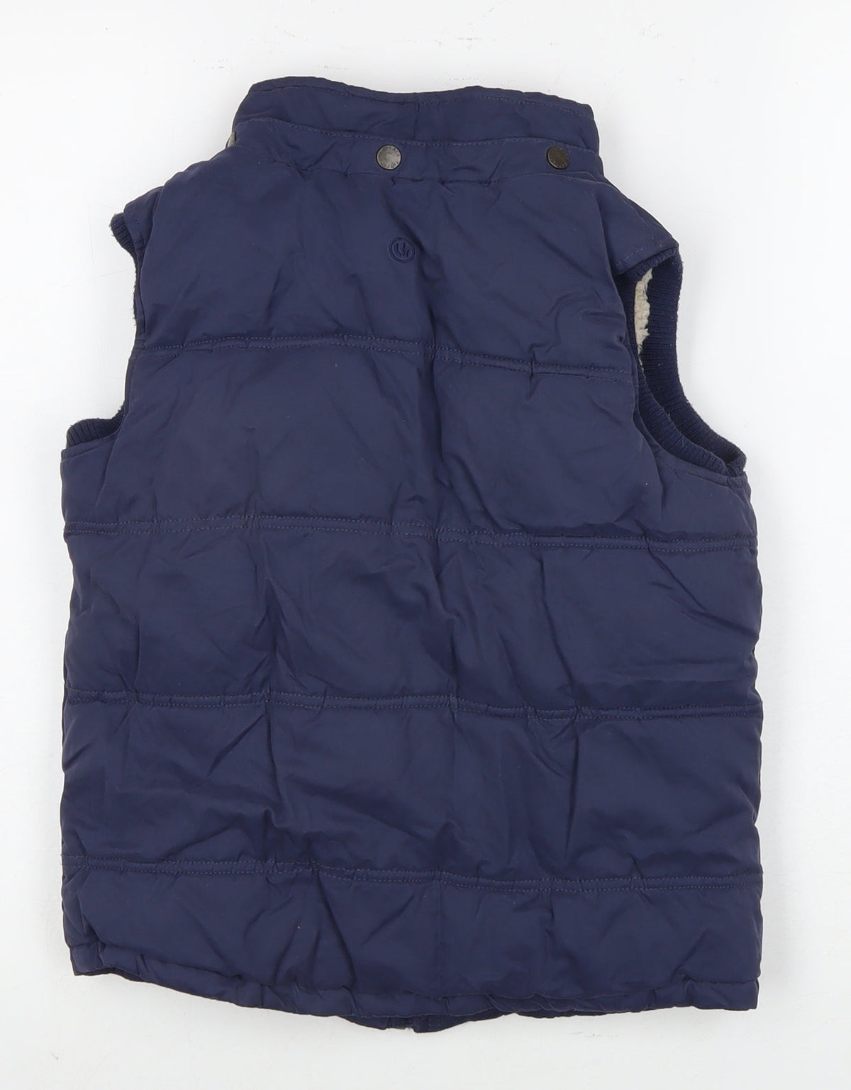 Back view of FatFace girls’ blue puffer jacket, 11-12 years, autumn/winter