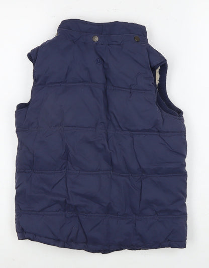 Back view of FatFace girls’ blue puffer jacket, 11-12 years, autumn/winter