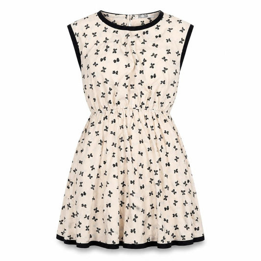 Women's New Look Beige A-Line Dress with Animal Print, Size 10