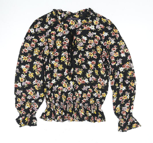 Marks and Spencer Floral Black XS Blouse for Women