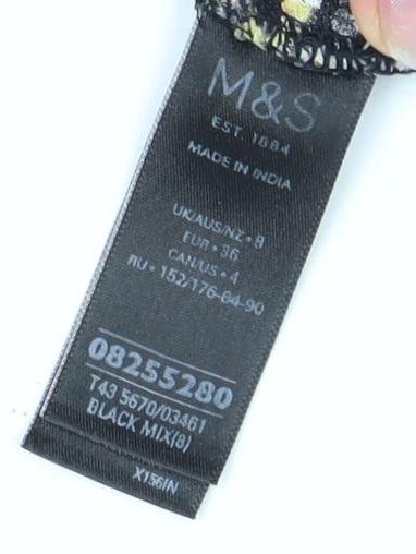Marks and Spencer Floral Black XS Blouse for Women
