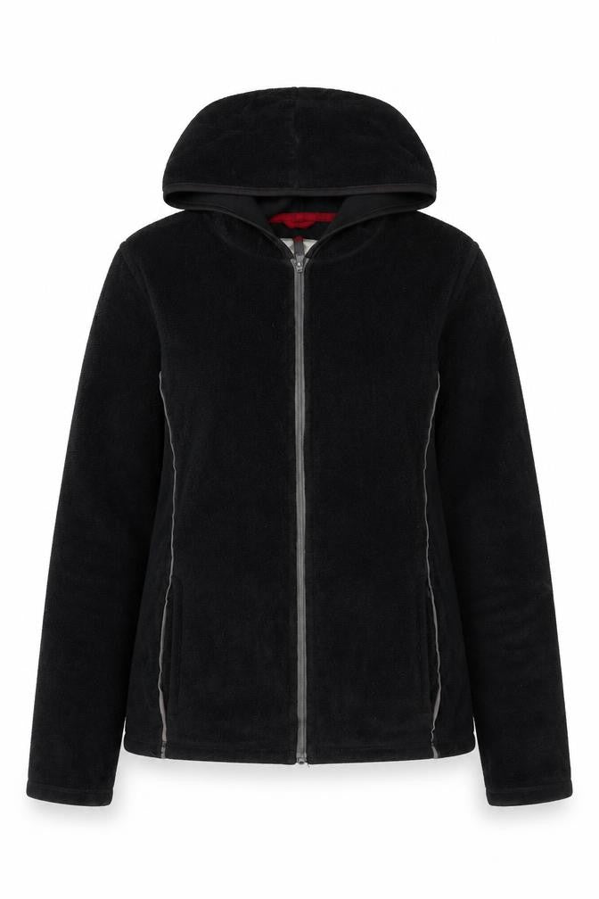 Horny Toad Women's Black Fleece Hooded Jacket S
