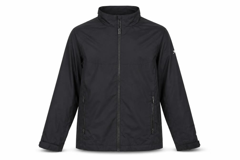 Slazenger Boys Black Basic Jacket 9-10 Years Full Zip