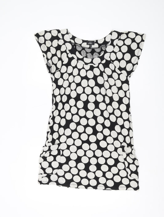 Next Women's Black Polka Dot T-Shirt Size 12