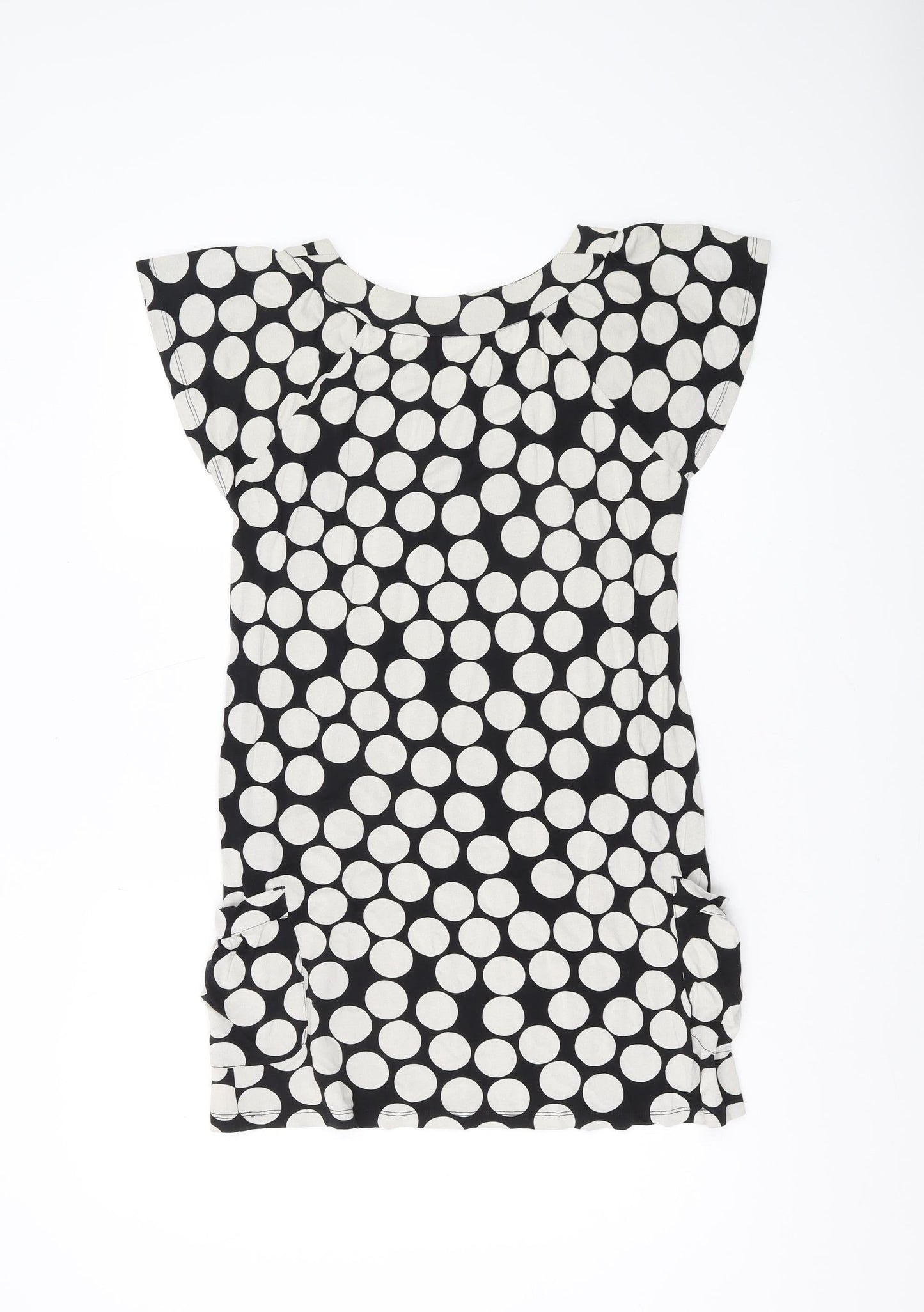 Next Women's Black Polka Dot T-Shirt Size 12
