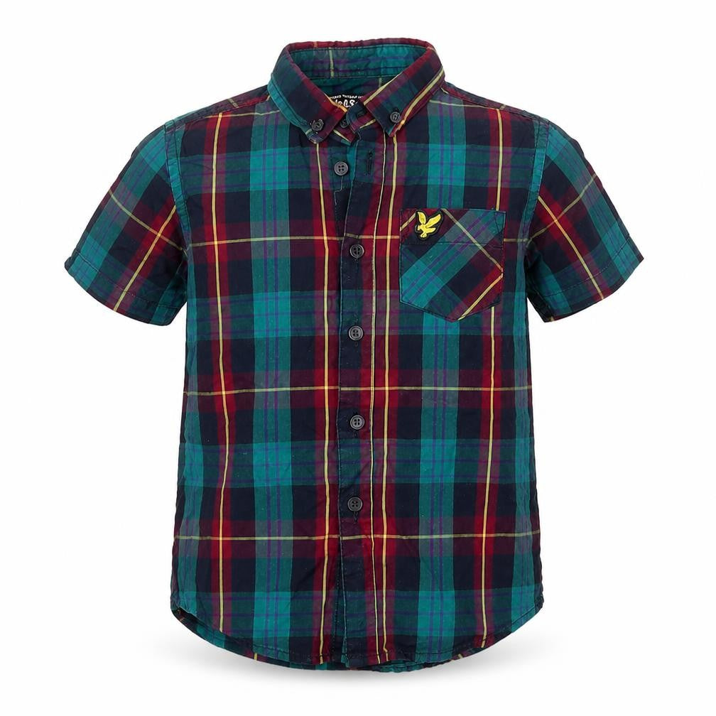 Lyle & Scott Boys Multicoloured Plaid Button-Up Shirt 4-5 Years