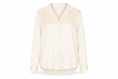 Front view of ASOS DESIGN Women's Beige Blouse, size 12