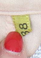 Close-up detail of C&A Women's Beige Blazer, size 10, - Stylish Workwear