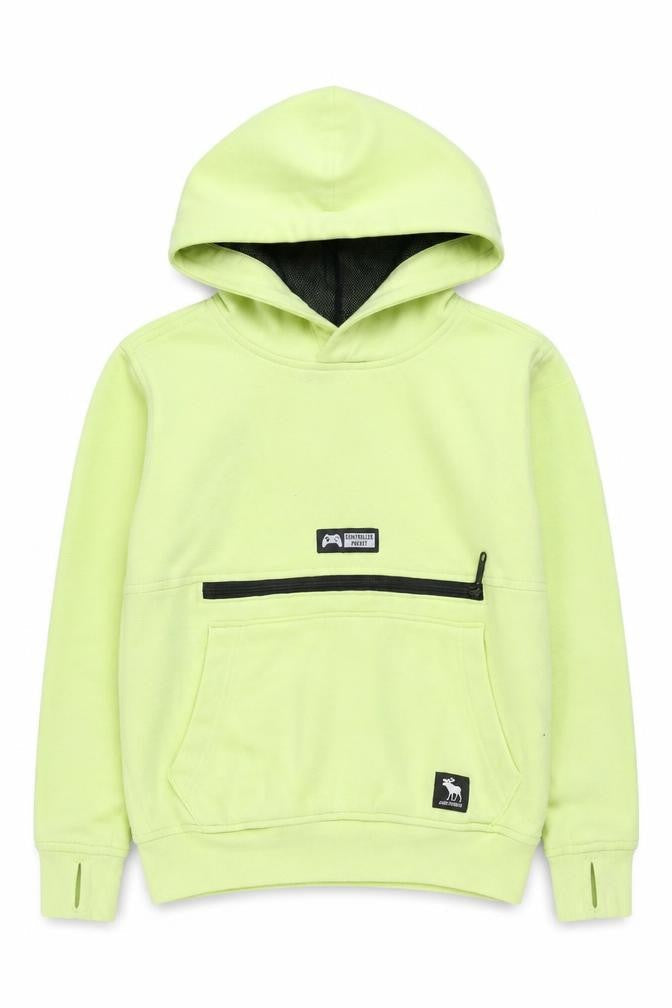 Abercrombie & Fitch Kids Boys Green Pullover Hoodie 7-8 Years