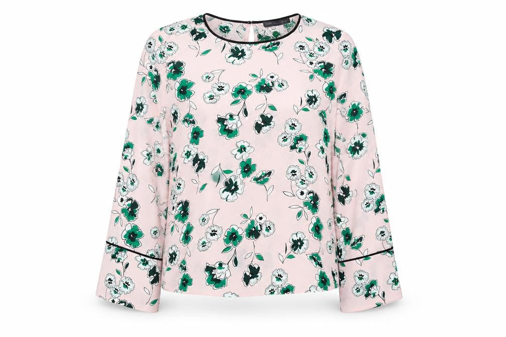 Marks & Spencer Women’s Pink Floral Blouse Size 16