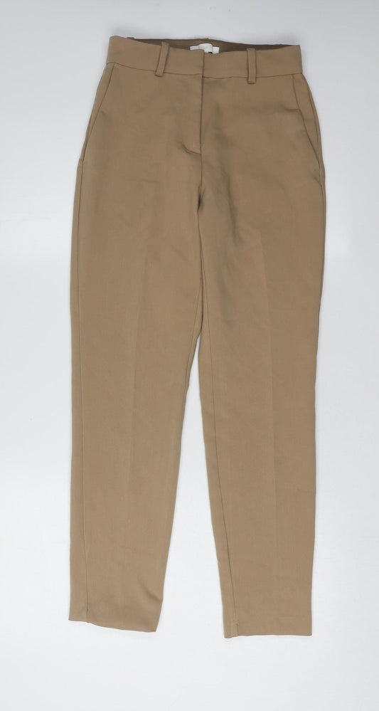 H&M Women's Beige Trousers Size 8
