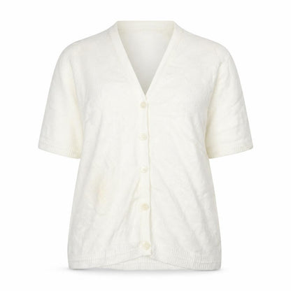 Damart Women's Ivory Cardigan, Size 16-18, Button Accent