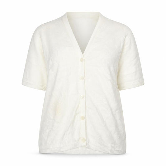 Damart Women's Ivory Cardigan, Size 16-18, Button Accent