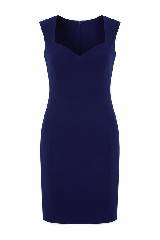 Mango Women's Blue Sheath Dress, Size S, Formal Wear