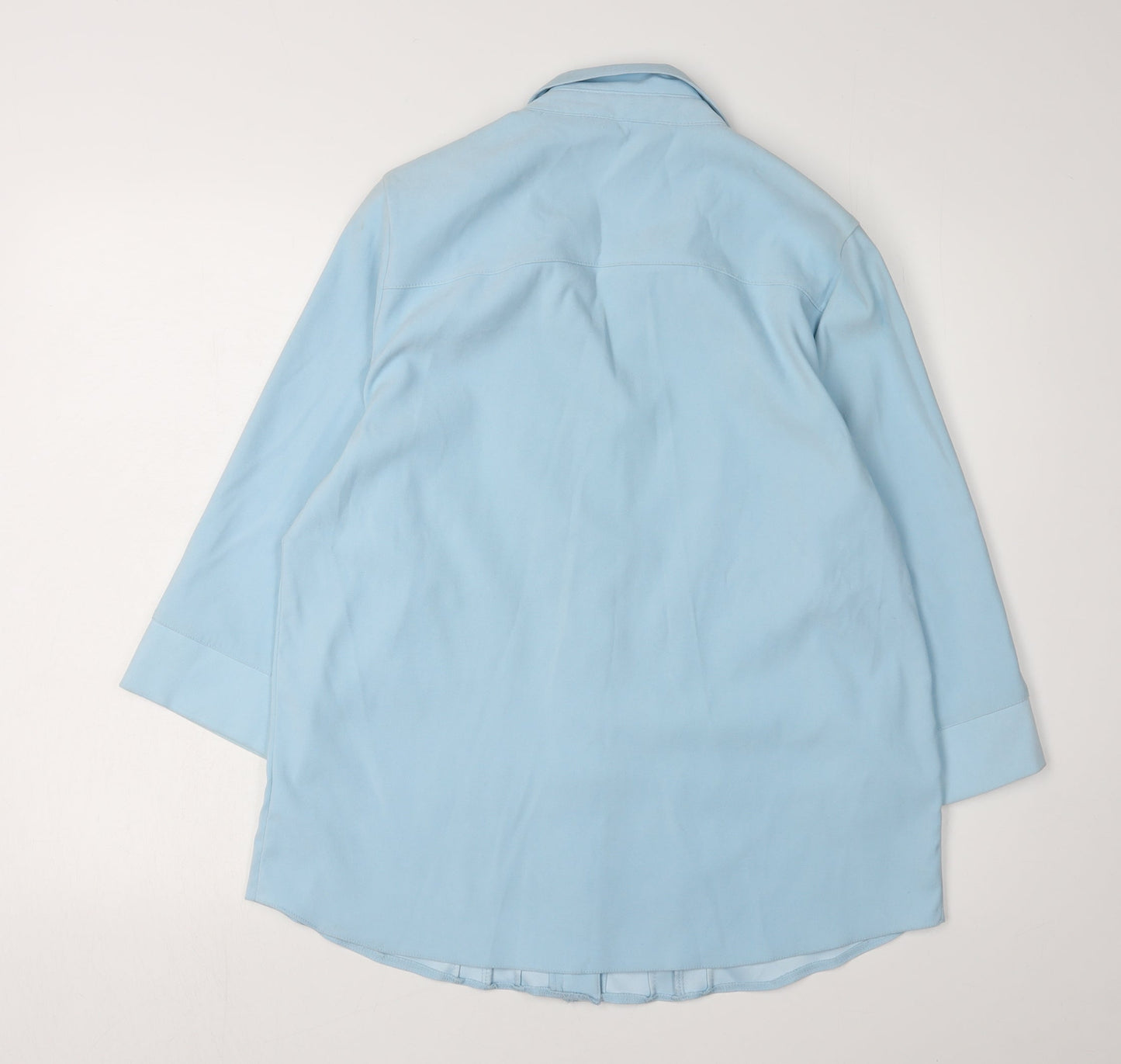 Essence Women's Blue Blouse - UK 16, Casual, Collared