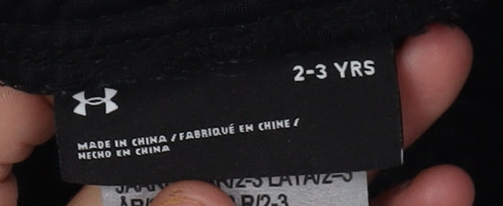 Under Armour Boys Black Jogger Trousers 2-3 Years