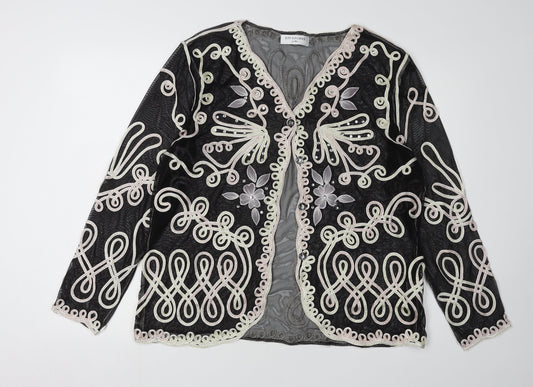Just Elegance Women's Black Cardigan - L/XL