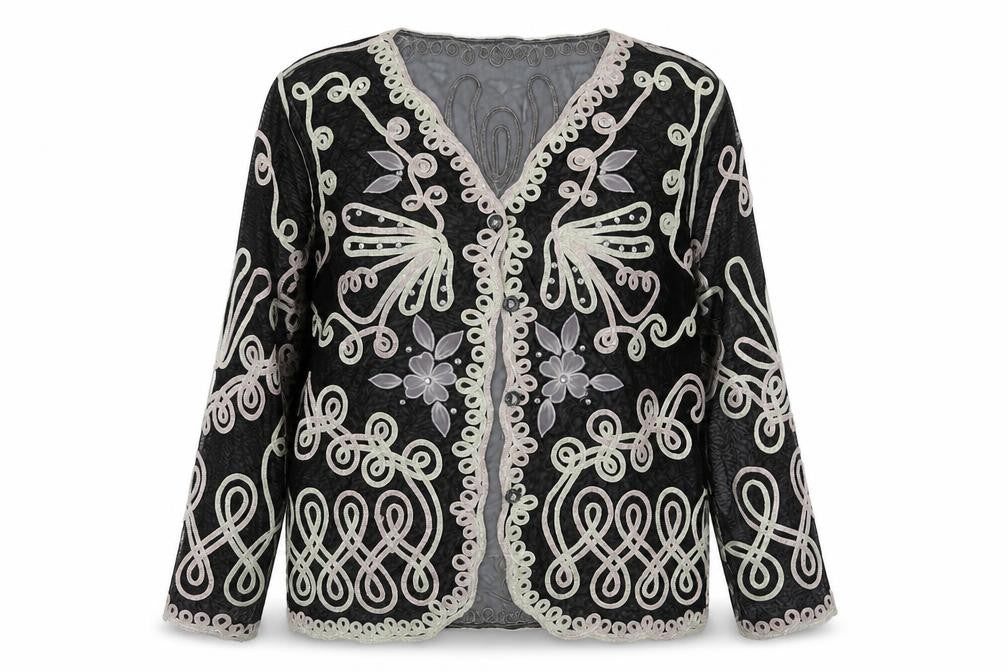Just Elegance Women's Black Cardigan - L/XL