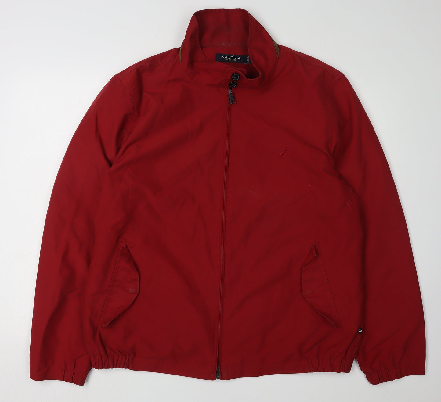Nautica Men's Red Basic Jacket, Size L, Casual