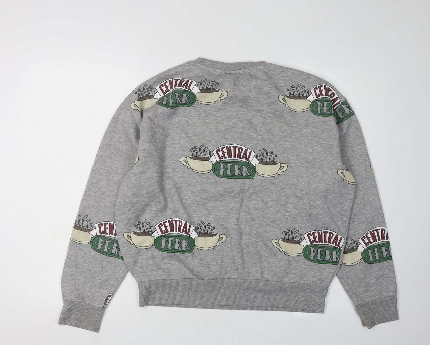 Friends Grey Graphic Logo Unisex Sweatshirt - Size S
