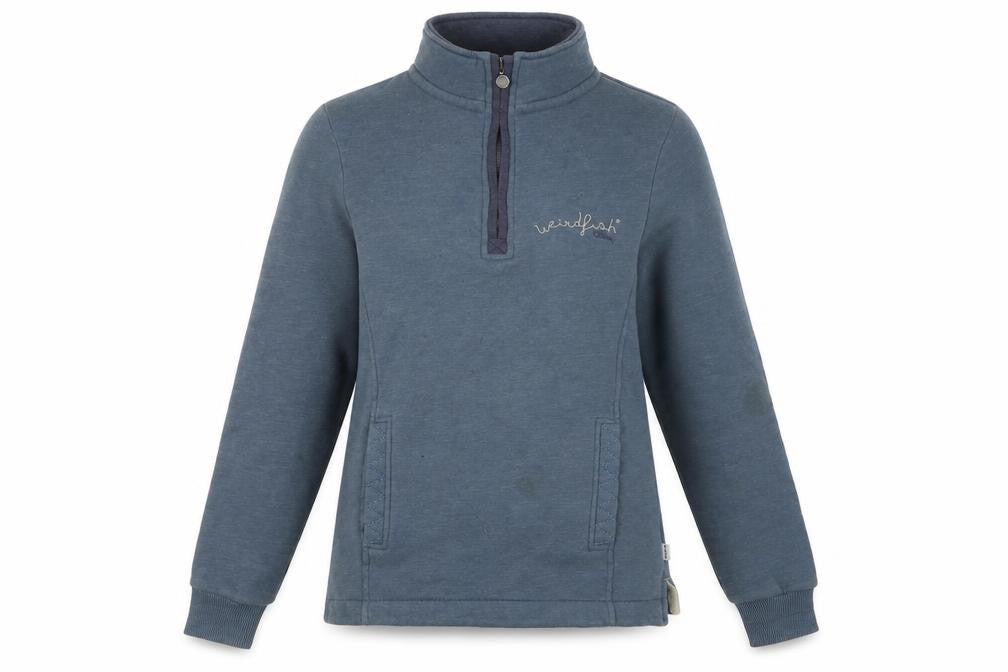 Weird Fish Women's Blue Pullover Sweatshirt Size 8