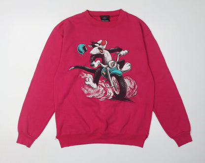 Preloved Garmentgraphics Unisex Red Pullover Sweatshirt M - Front