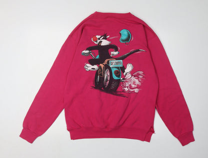 Preloved Garmentgraphics Unisex Red Pullover Sweatshirt M - Back