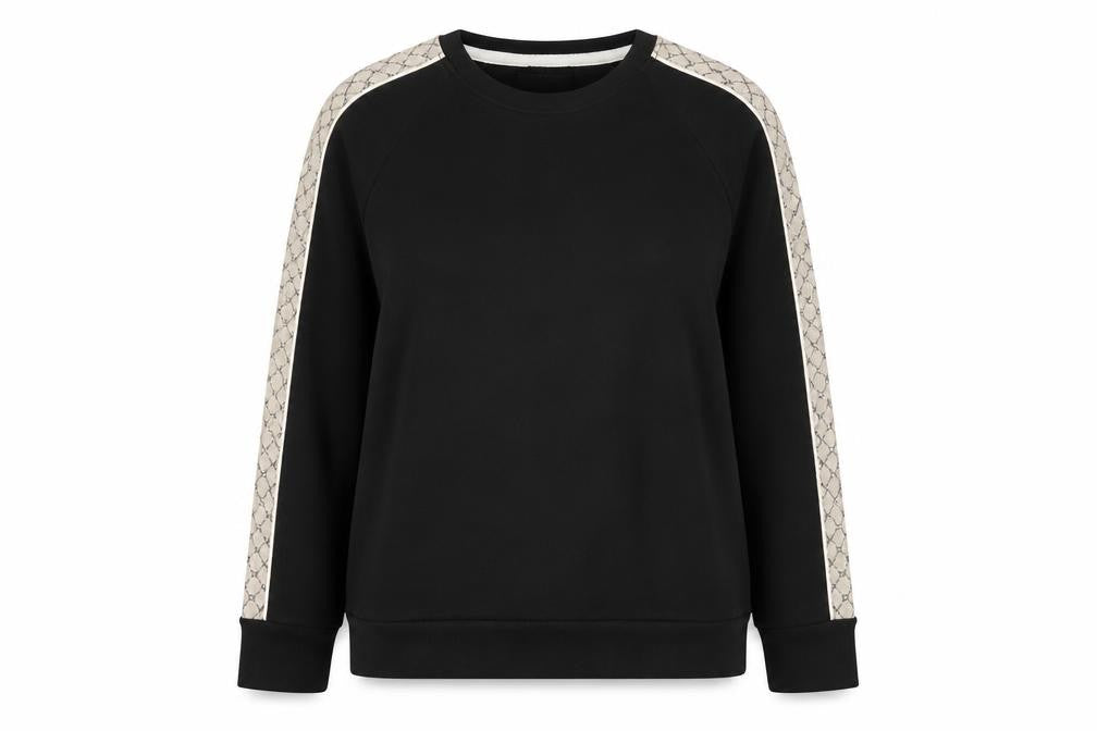 DKNY Women's Black Sweatshirt M - Casual Raglan Sleeve