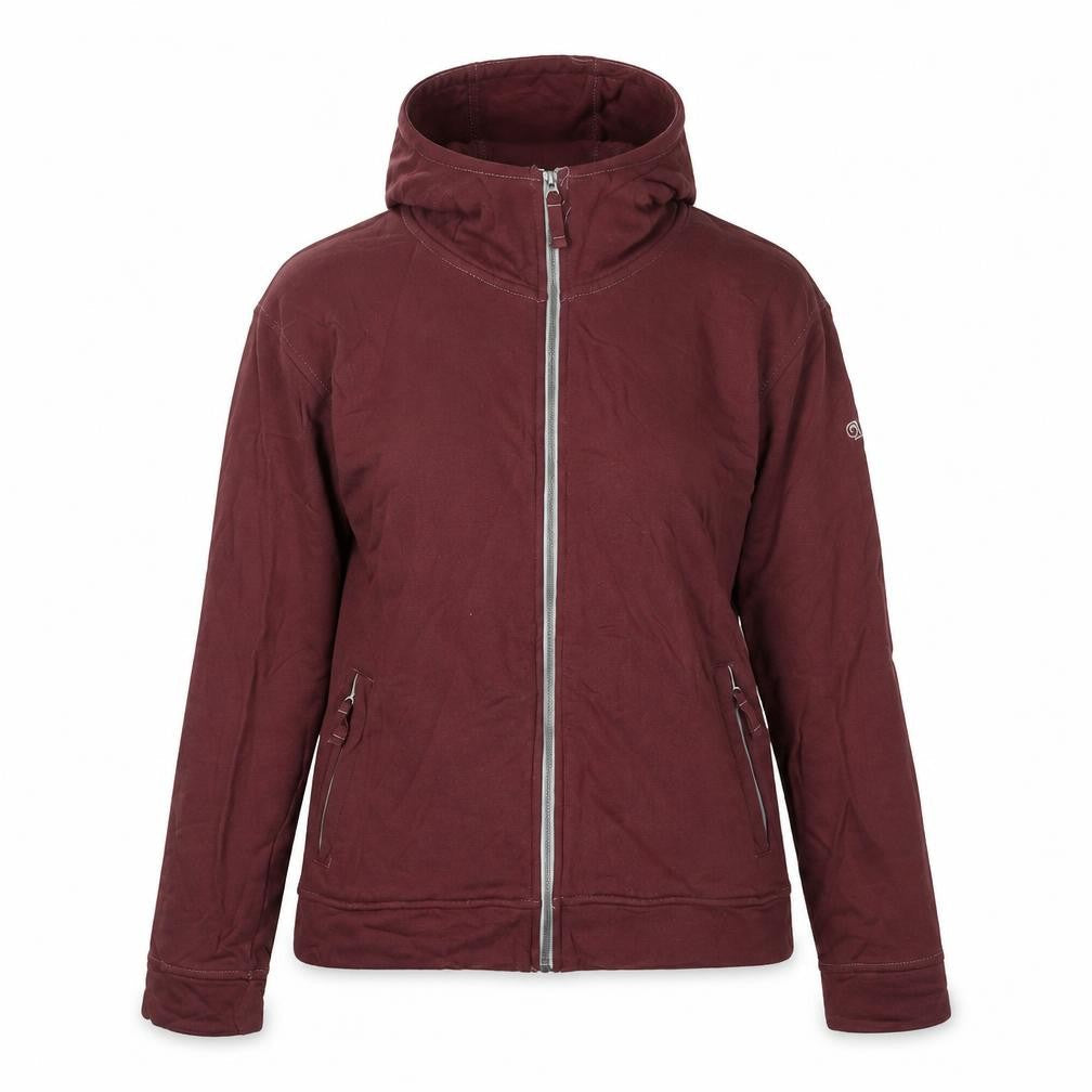 Craghoppers Women's Red Full Zip Hoodie, Size 10, Casual