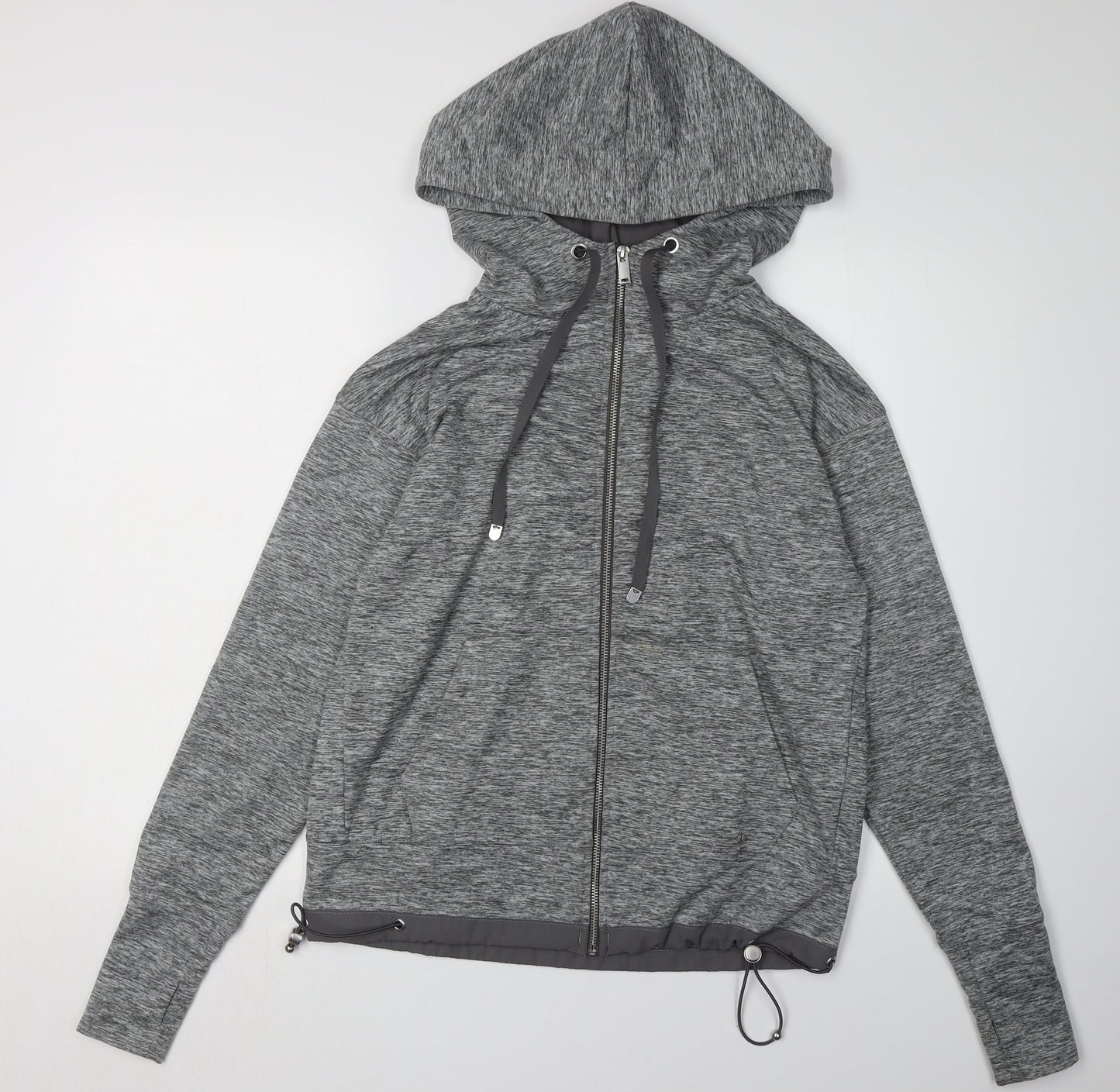 Next Women’s Grey Hooded Jacket XS Relaxed Fit