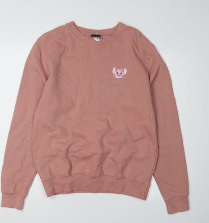 Preloved TEEQ Women's Pink Pullover Sweatshirt, S, Casual Wear - Front