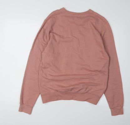 Preloved TEEQ Women's Pink Pullover Sweatshirt, S, Casual Wear - Back