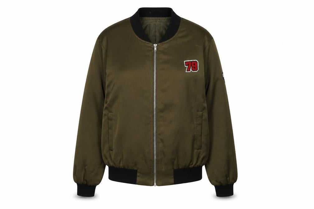 New Look Women's Green Bomber Jacket, Size 10, Casual
