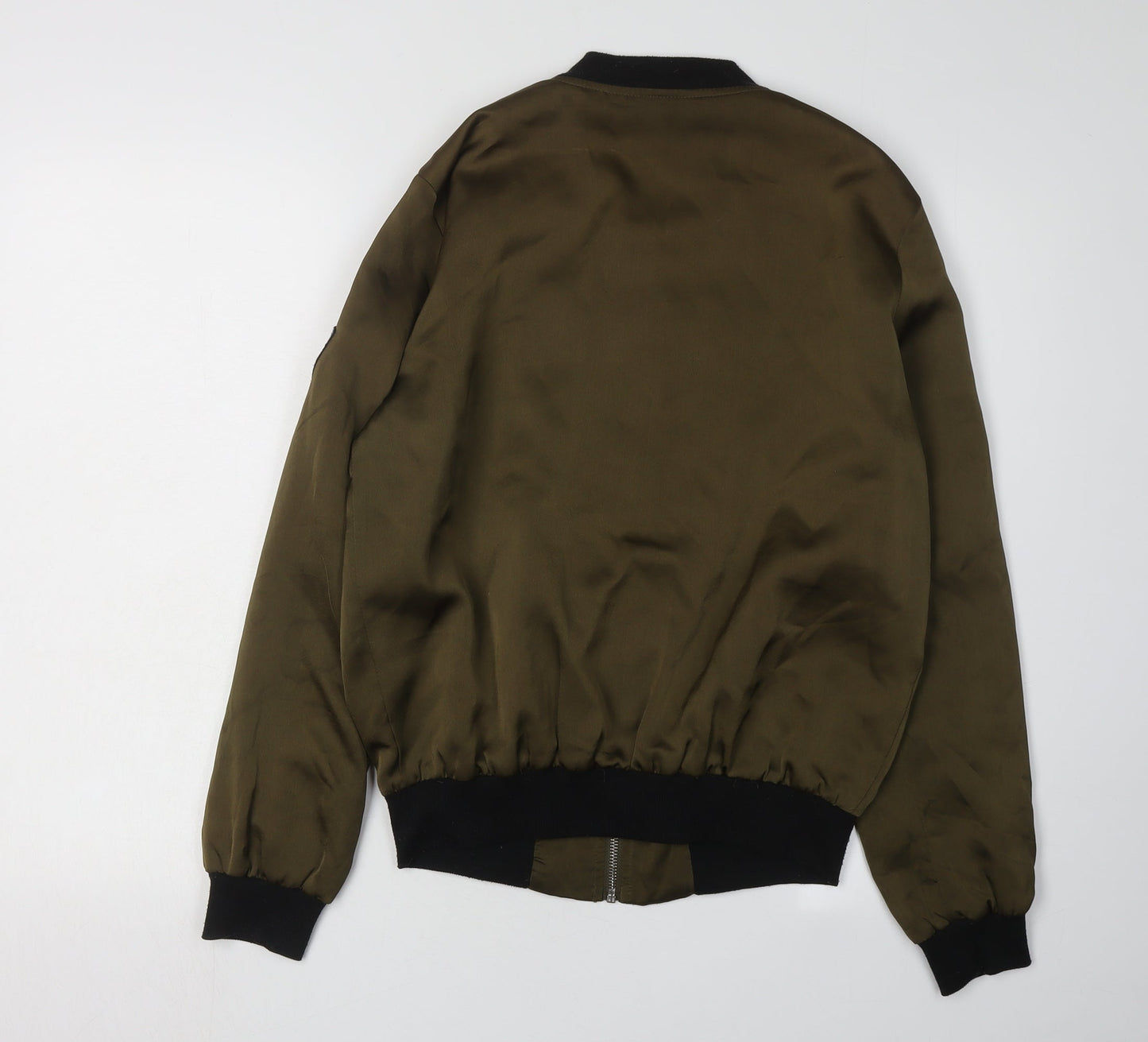 New Look Women's Green Bomber Jacket, Size 10, Casual