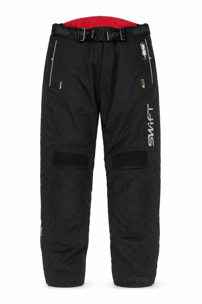 SWIFT Unisex Black S Snow Pants with Buckle Closure