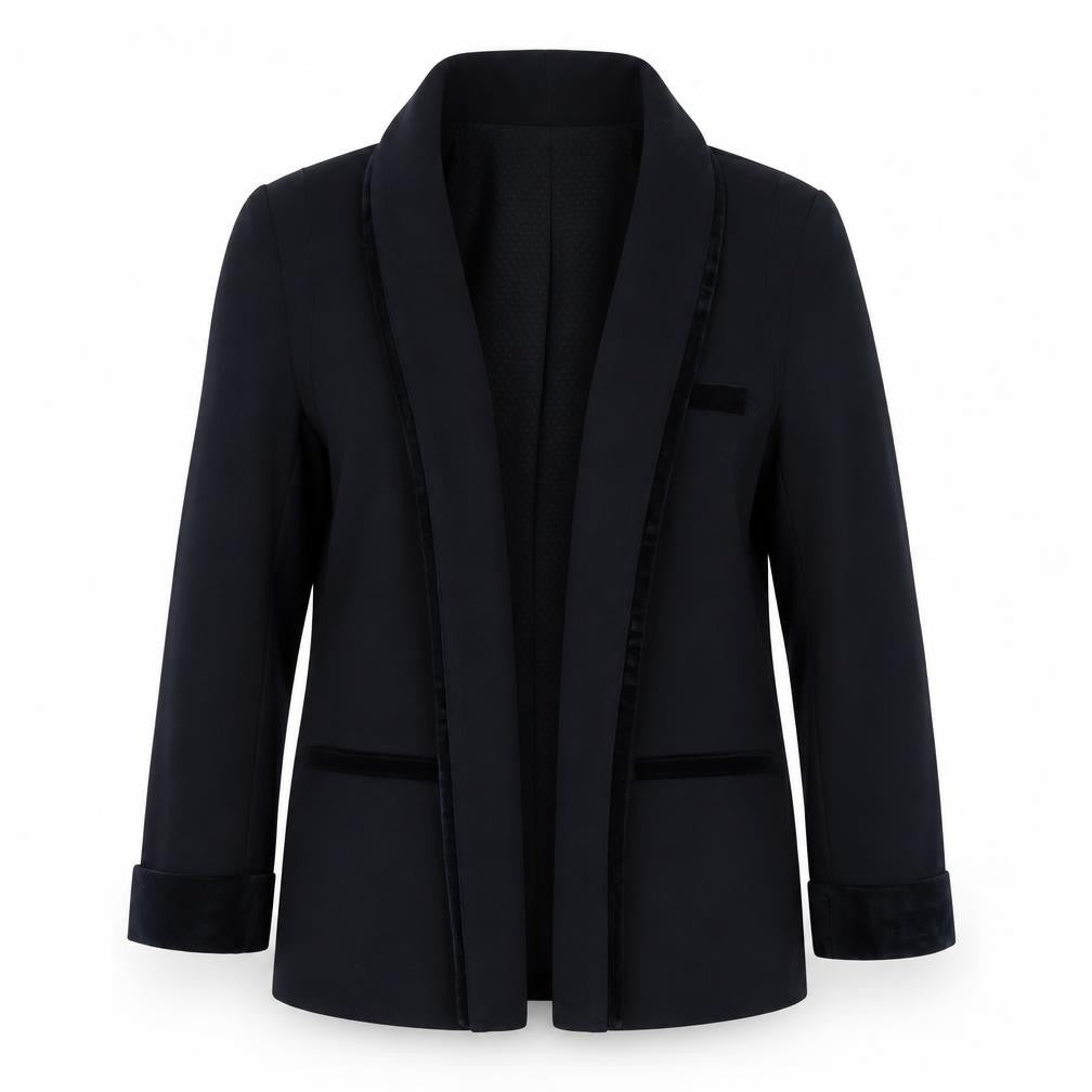 Cooperative Women's Black Blazer Shawl Collar Size S