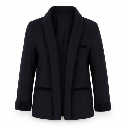 Cooperative Women's Black Blazer Shawl Collar Size S