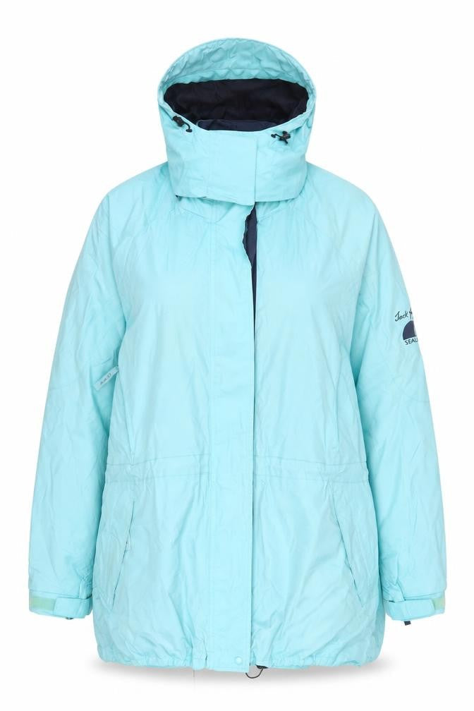 Jack Murphy Women's Blue Hooded Rain Coat Size 18