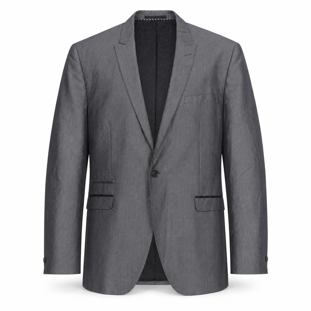 Milan Collection Grey Men's Blazer 44S Formal